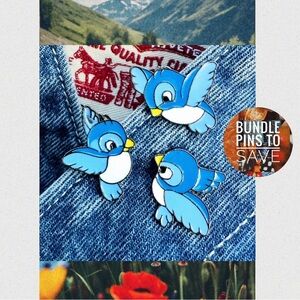 Cinderella Enamel Pin’s — Disney Blue Birds